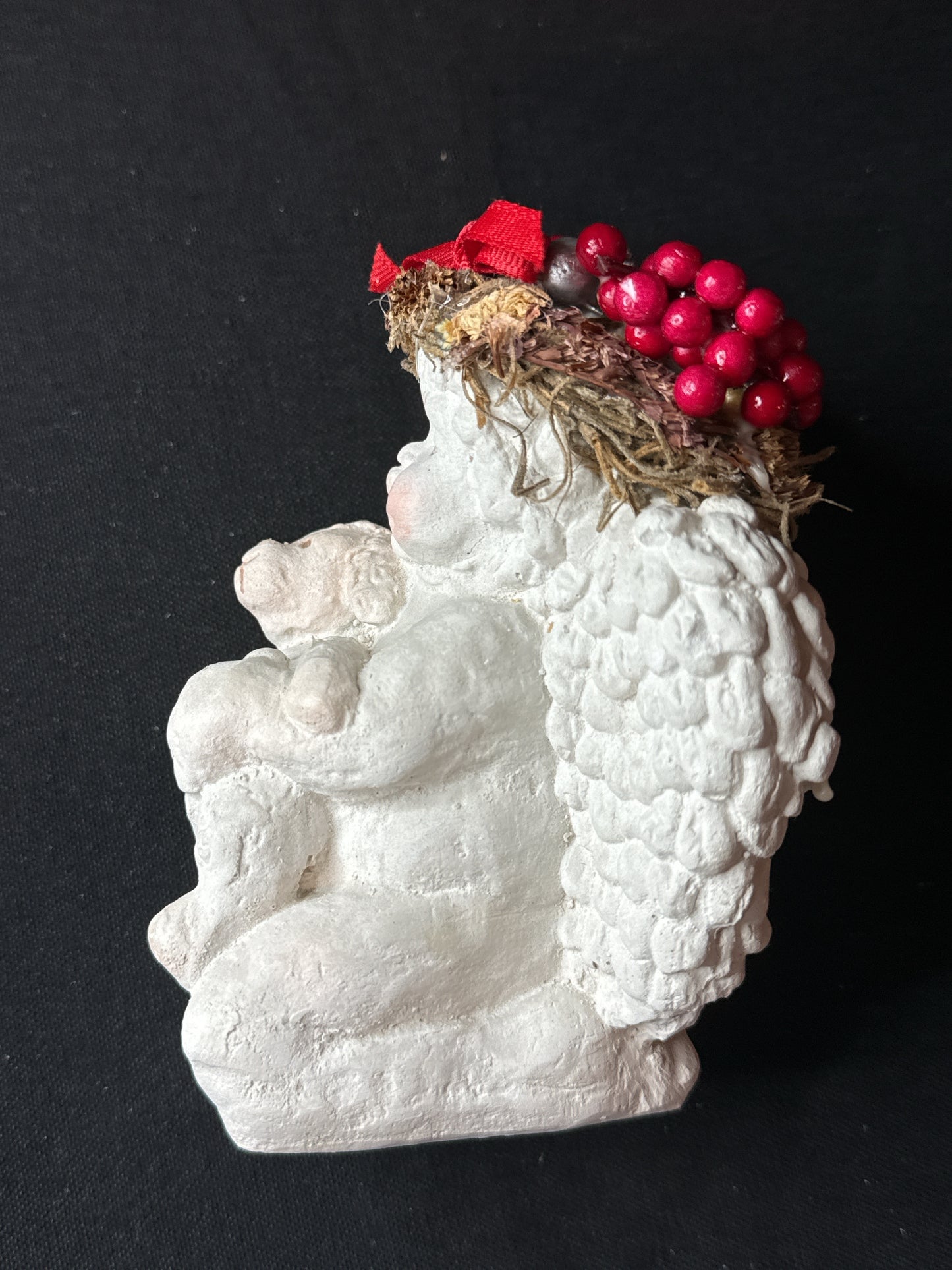 Pair of Dreamsicles Figure Cherub Angel - My Prayer 1991 & Cherub Hugging Lamb