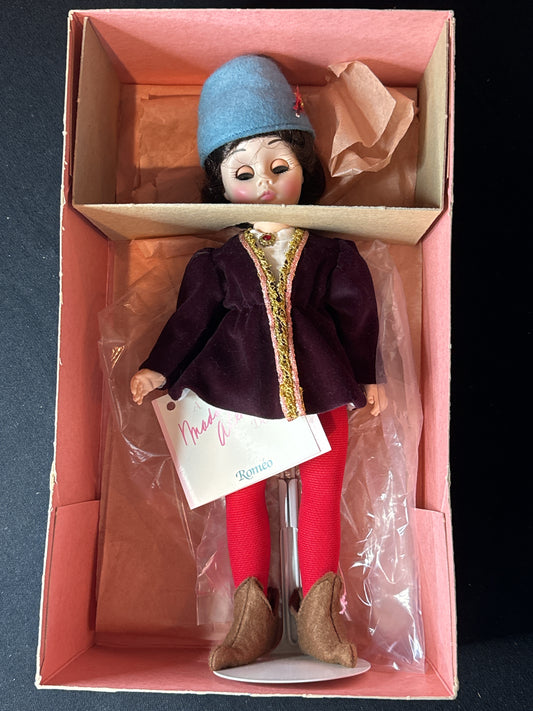 Vintage Madame Alexander 11" Romeo Doll #1360 Original Box Hang Tag