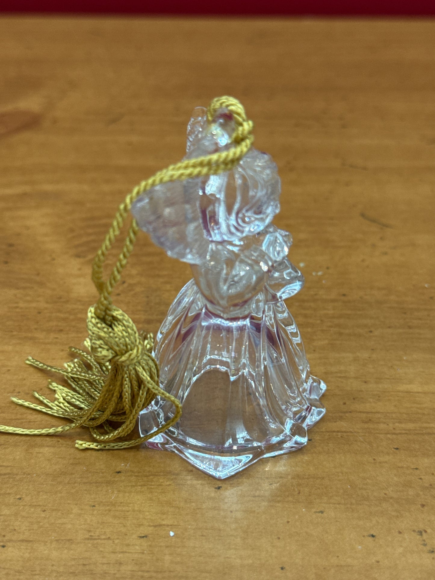 Vintage Lead Crystal Angel Christmas Ornament Gorham Made in Germany
