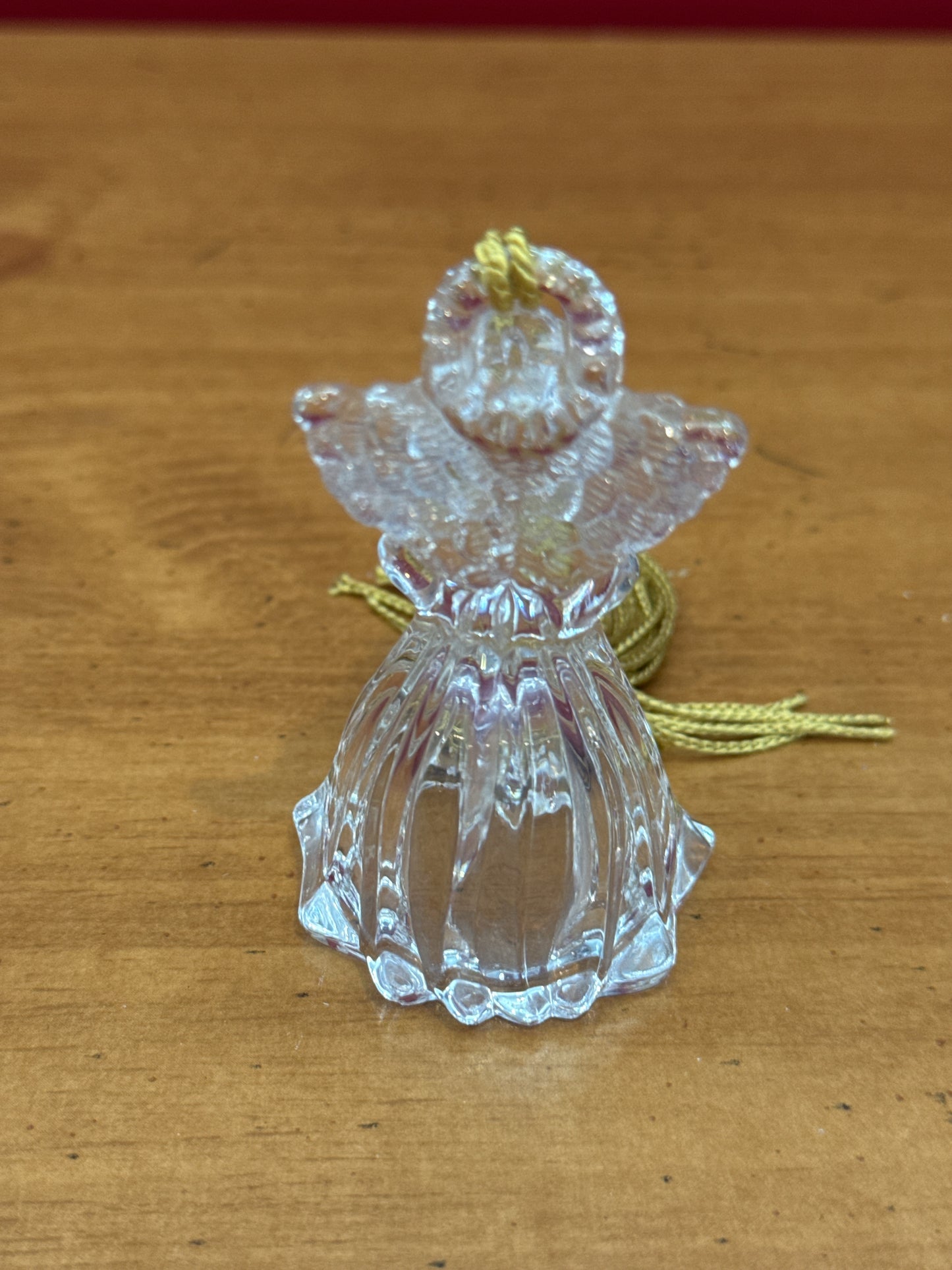 Vintage Lead Crystal Angel Christmas Ornament Gorham Made in Germany