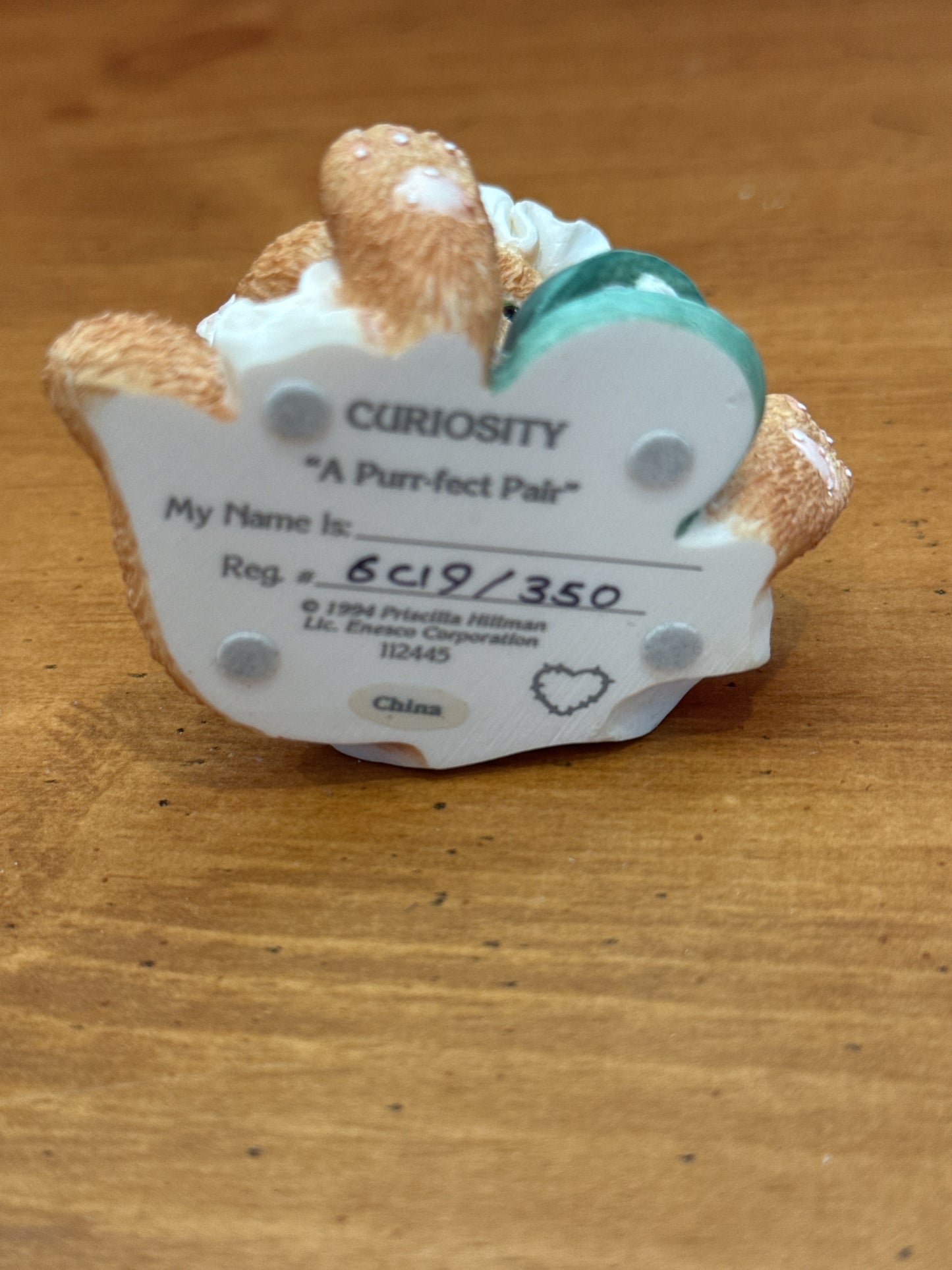 Calico Kittens Figurine A Purr-Fect Pair #112445 - Curiosity New in Box