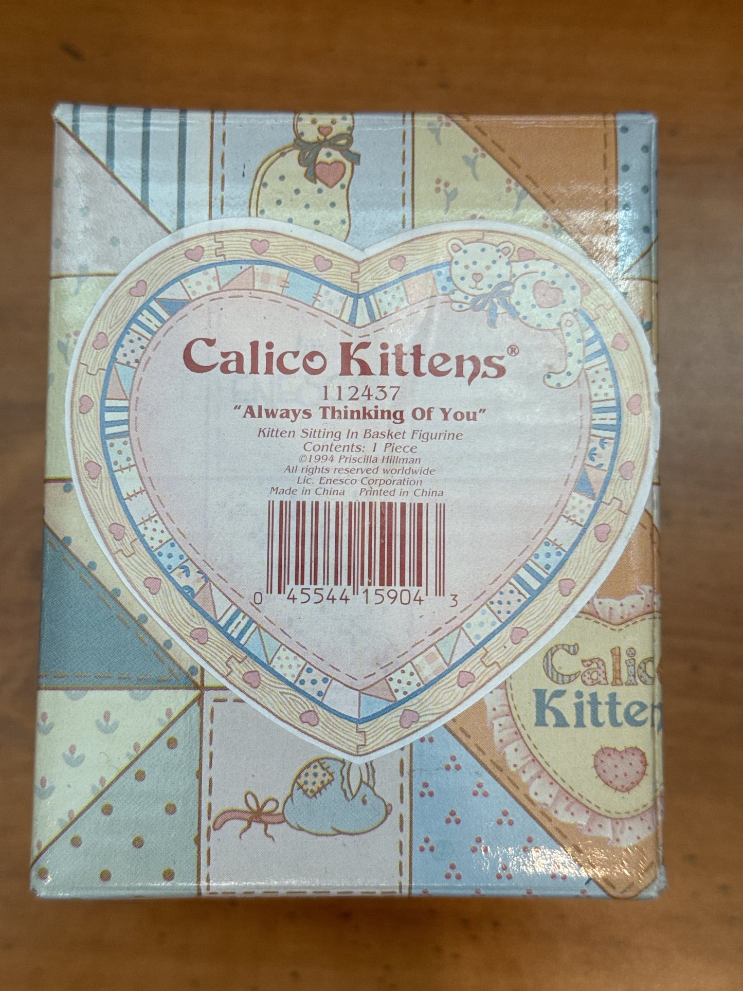 Calico Kittens Figurine 1994 Solitude "Always Thinking of You" New in Box