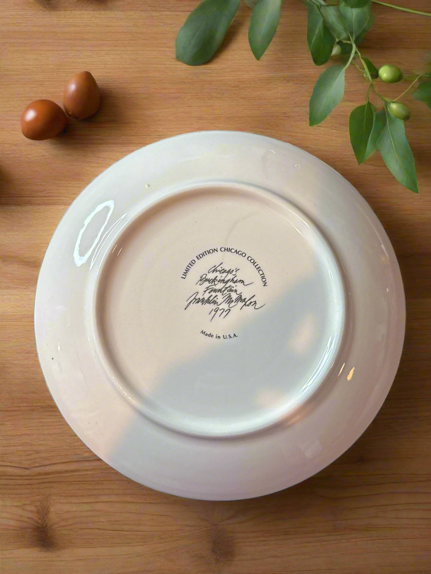 Five (5) Chicago Collection Franklin McMahon 8" Plates 1972, 1974, 1977 (2), 1979