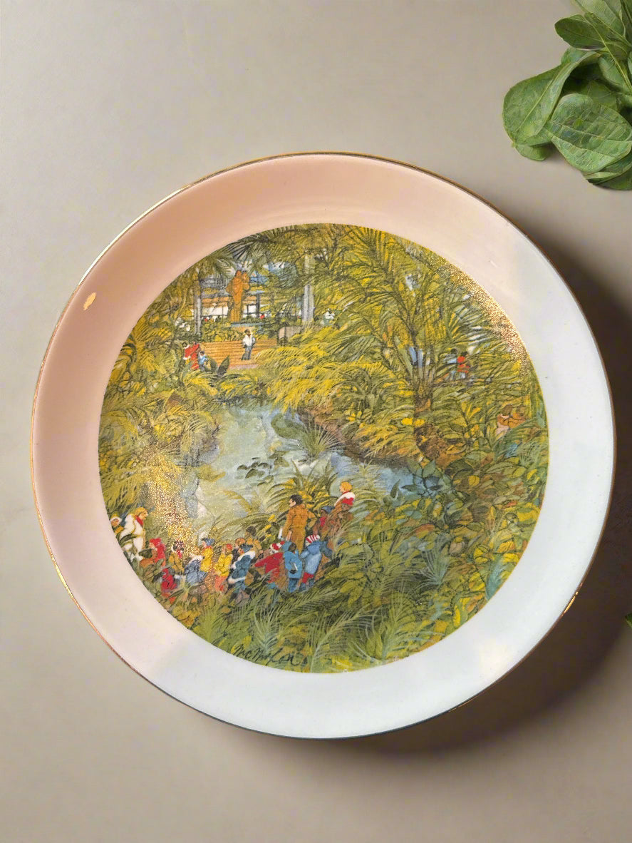 Five (5) Chicago Collection Franklin McMahon 8" Plates 1972, 1974, 1977 (2), 1979