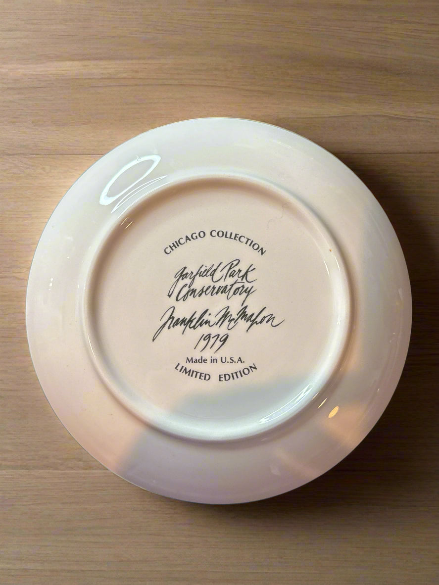 Five (5) Chicago Collection Franklin McMahon 8" Plates 1972, 1974, 1977 (2), 1979
