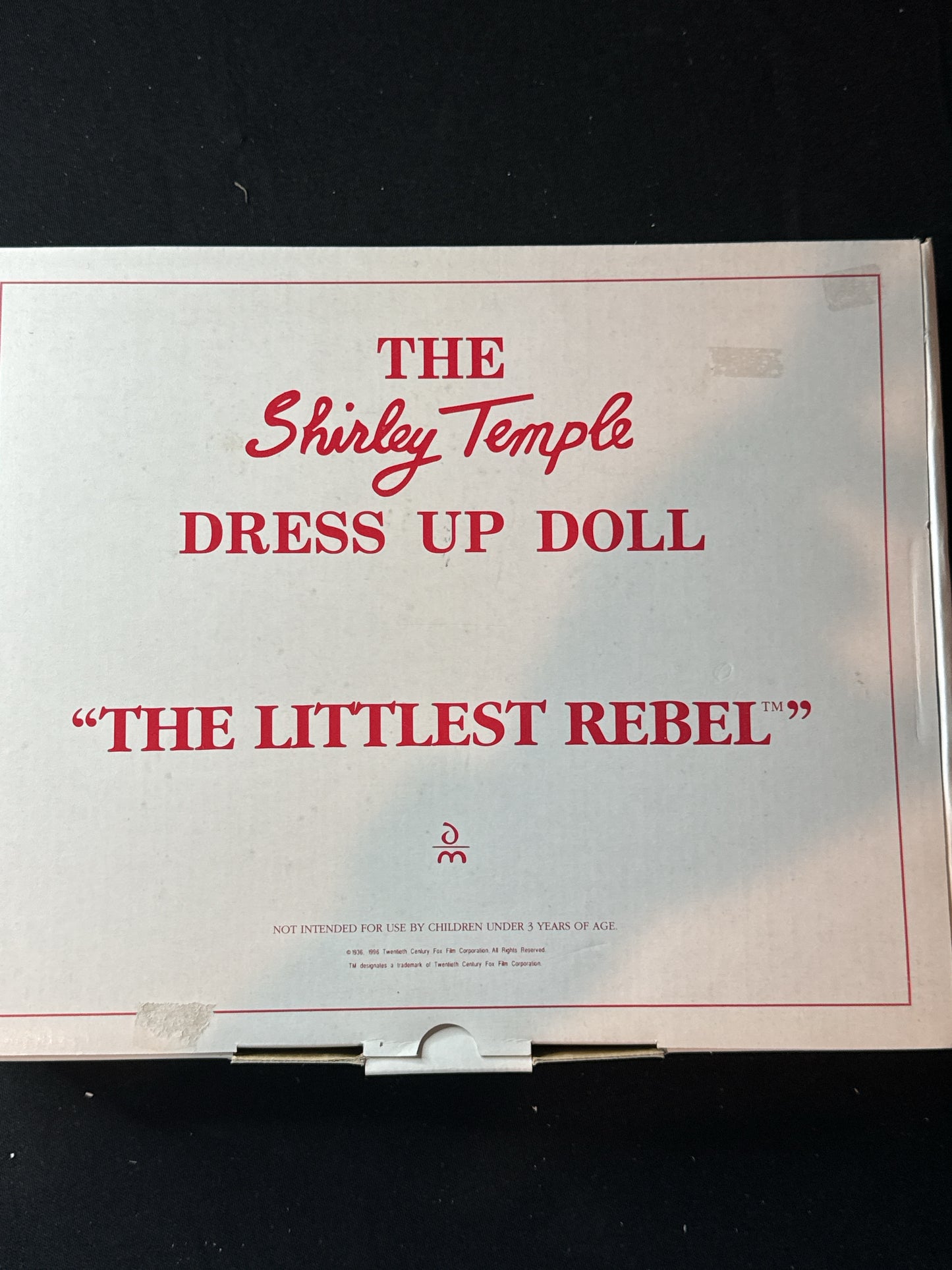 Shirley Temple Doll Clothes The Littlest Rebel w/ Certificate New in Box