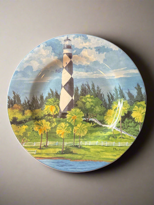 Sakura Water's Edge Salad Plate 8.25" Wide Lighthouse