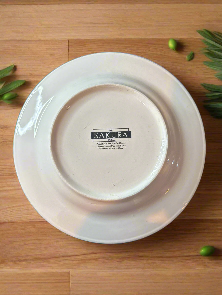 Sakura Water's Edge Salad Plate 8.25" Wide Lighthouse