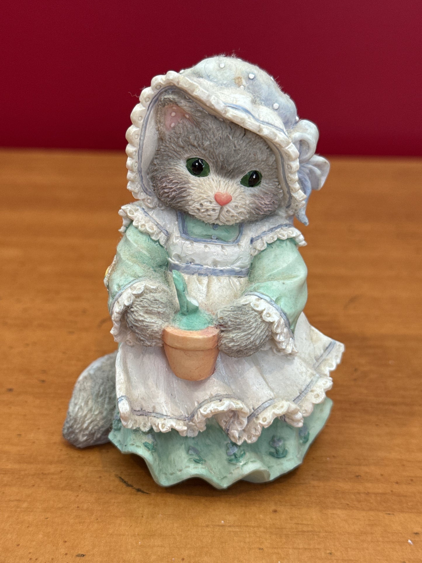 Enesco Calico Kittens Figurine Love Blooms Fur-Ever #102644 New in Box