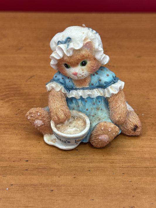 Calico Kittens Figurine Enesco An Unexpected Treat 1994 New in Box