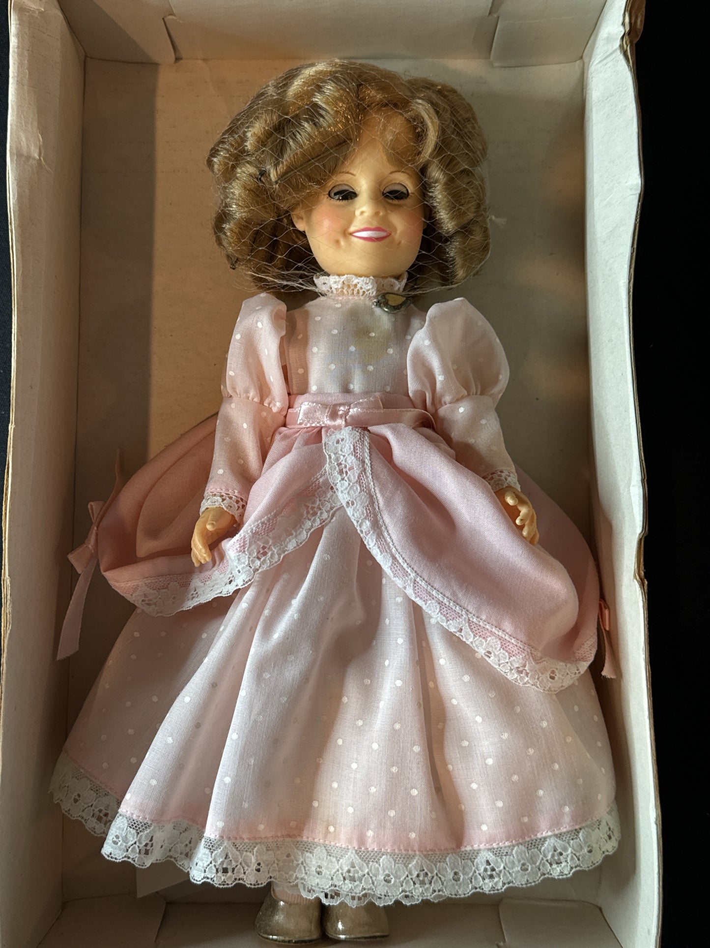 1982 Ideal Shirley Temple Doll Collection Pink Dress New in Box