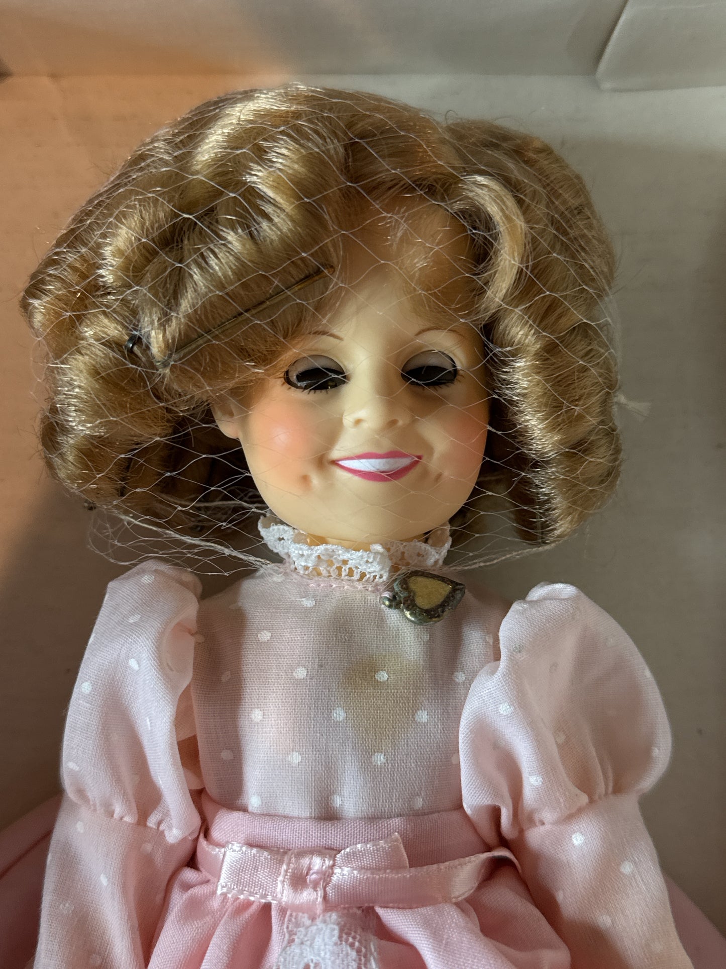 1982 Ideal Shirley Temple Doll Collection Pink Dress New in Box