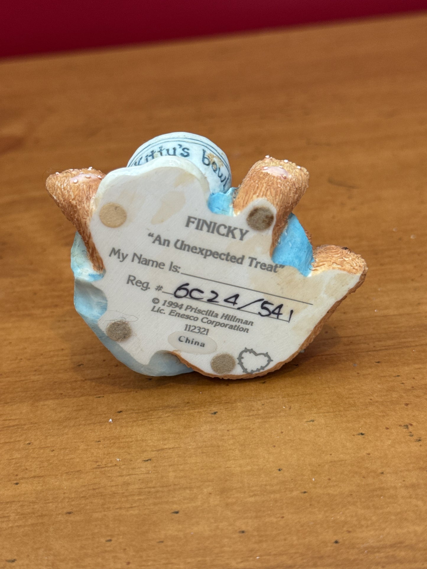 Calico Kittens Figurine Enesco An Unexpected Treat 1994 New in Box