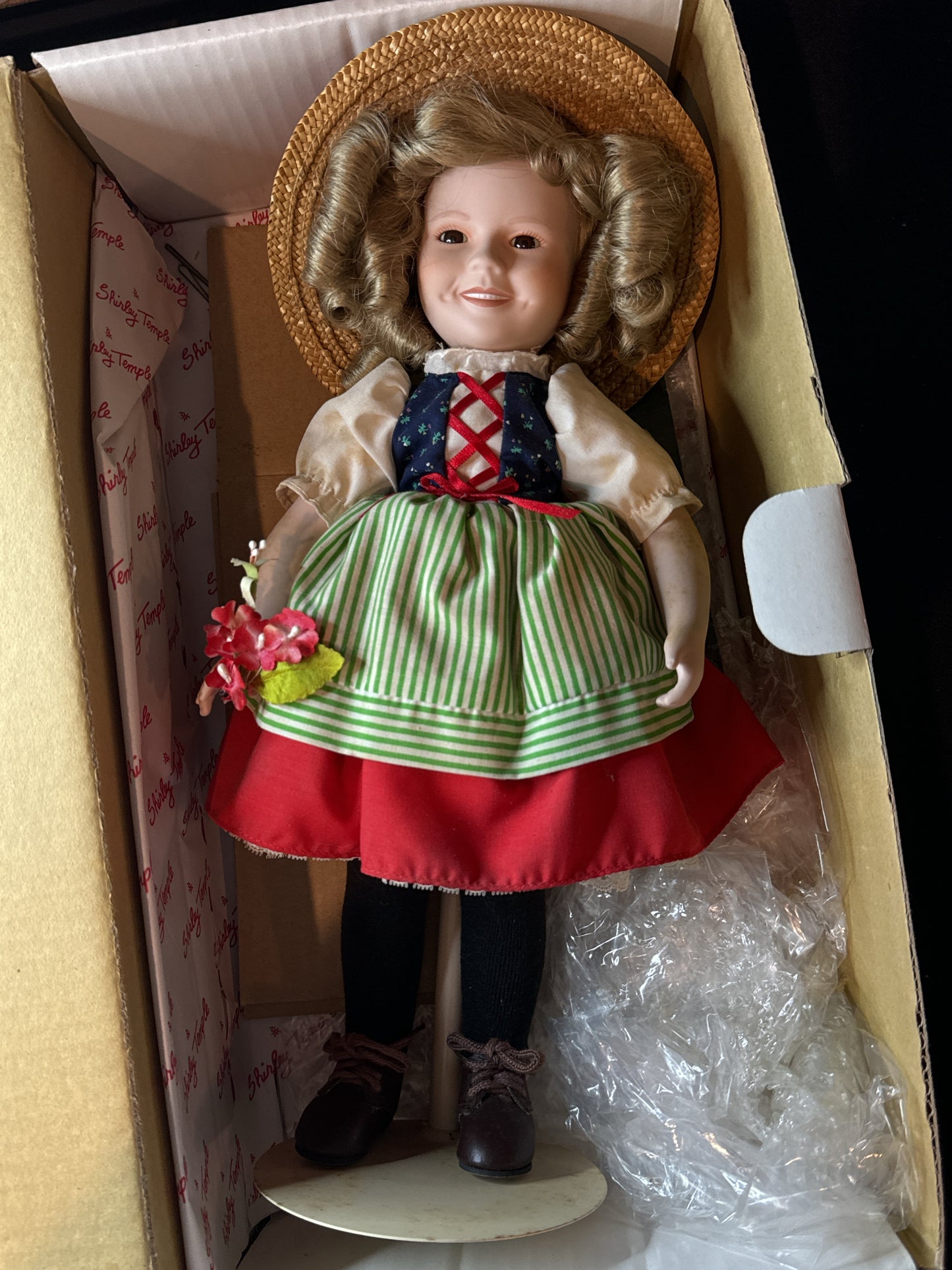 Shirley Temple Doll "Heidi" - Dolls of the Silver Screen - Danbury Mint New in Box!
