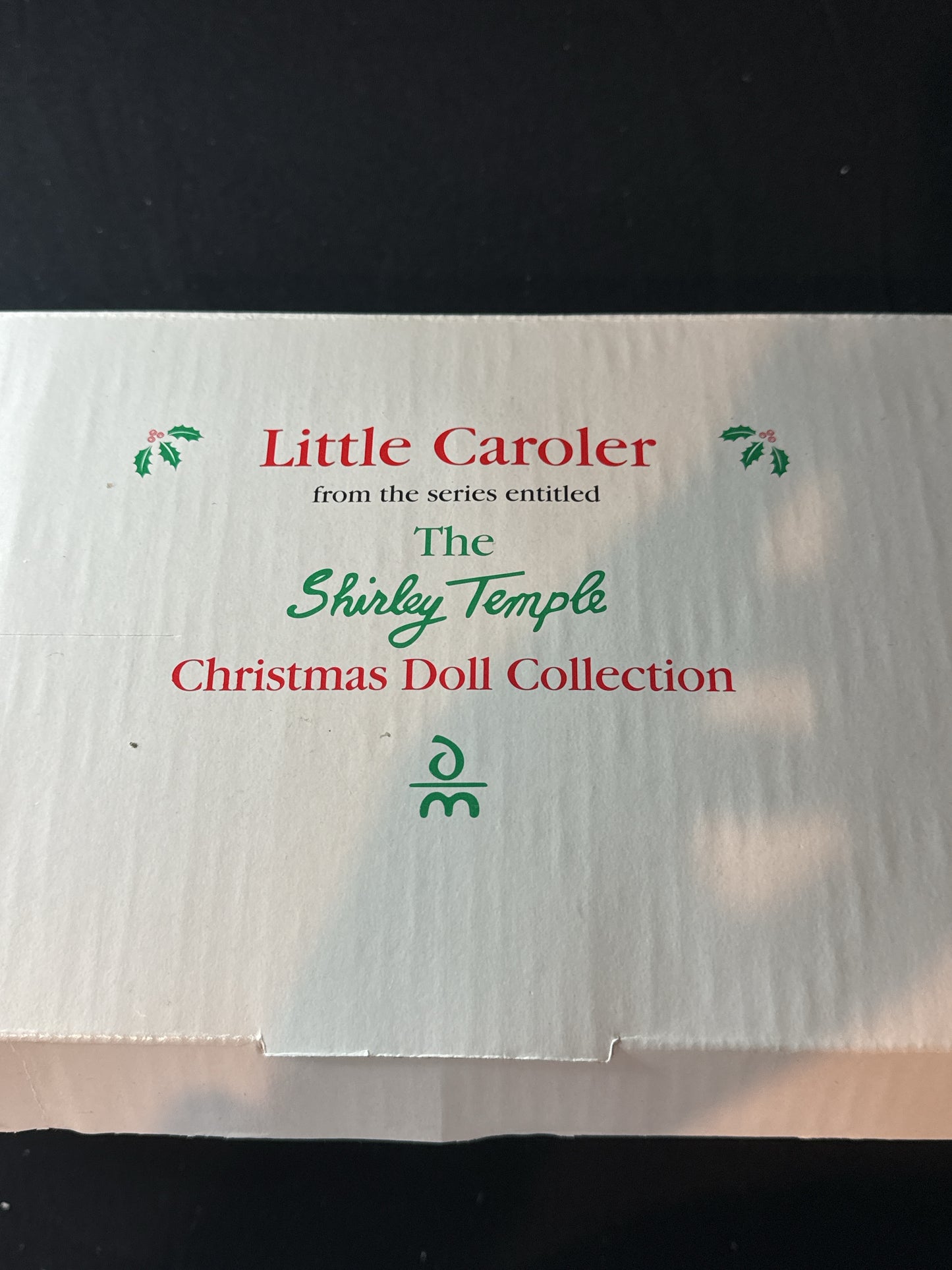 Shirley Temple Little Caroler Christmas Doll Collection Danbury Mint New in Box