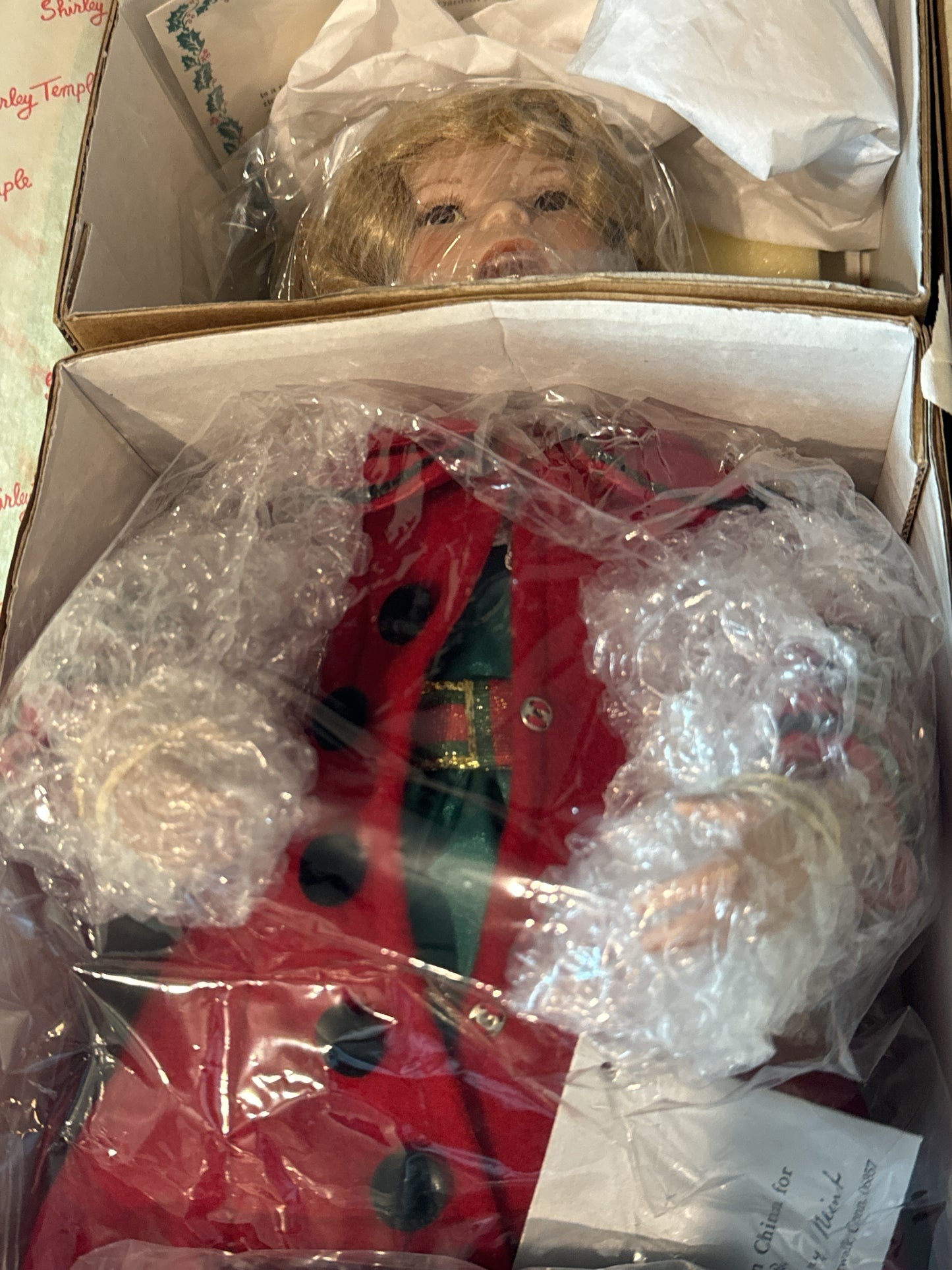 Shirley Temple Little Caroler Christmas Doll Collection Danbury Mint New in Box