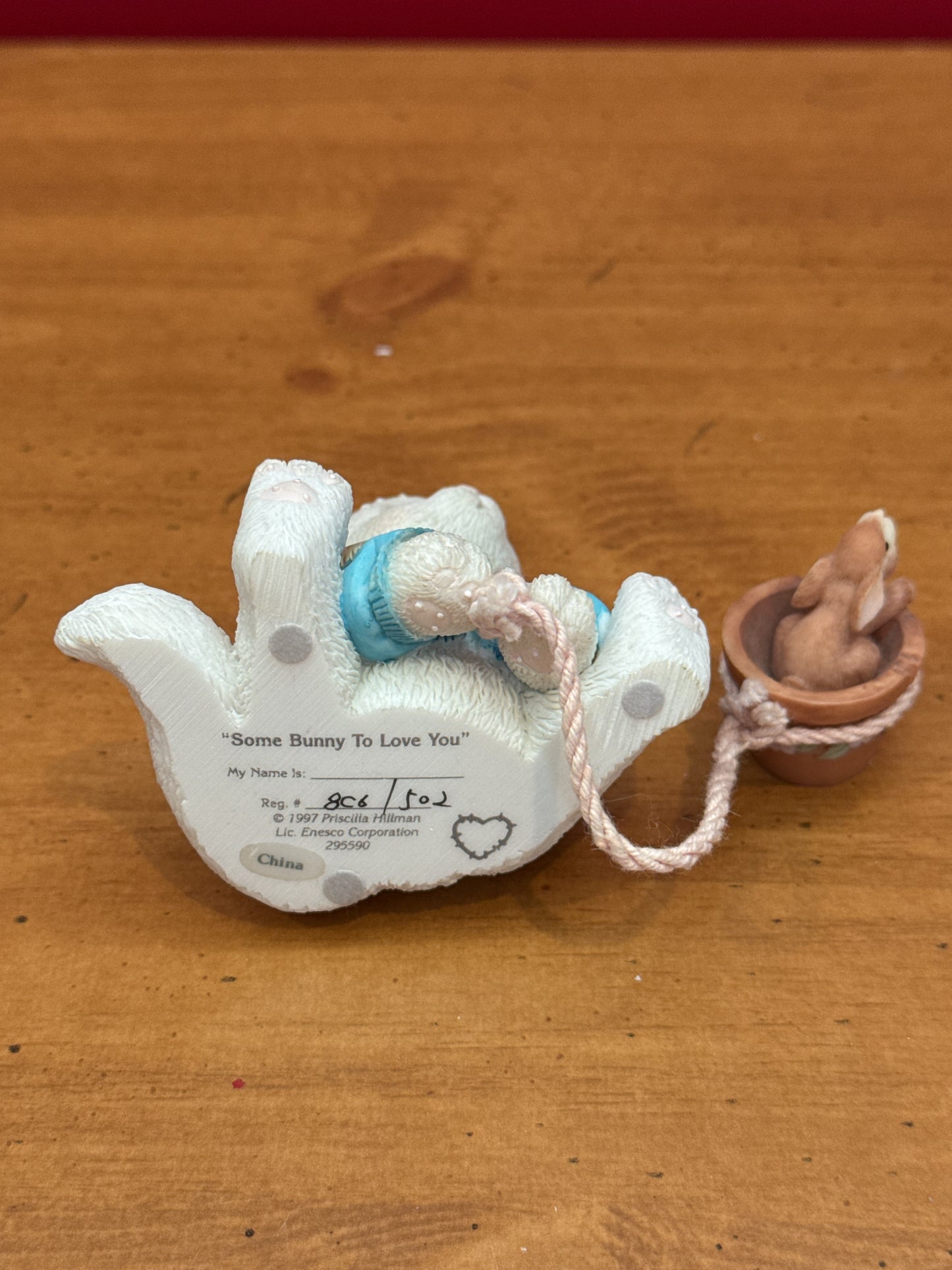 Calico Kittens Figurine Enesco Some Bunny To Love New in Box