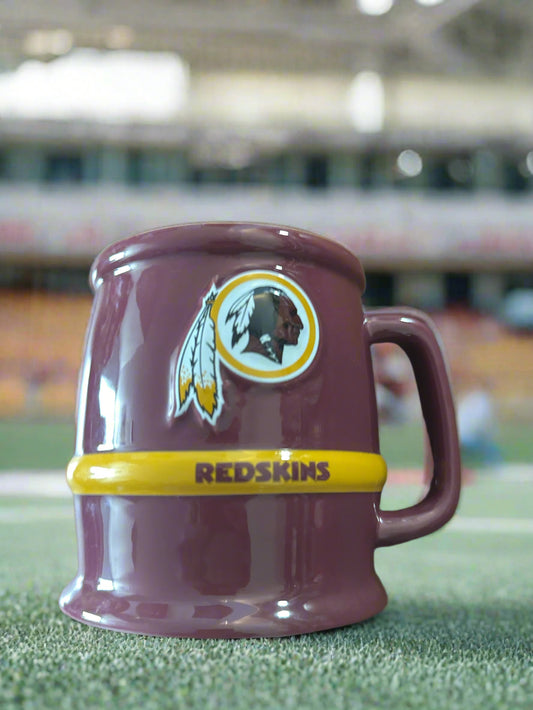 Washington Redskins Vintage Coffee Cup Mug Official NFL Product Heavy 4.25" Tall