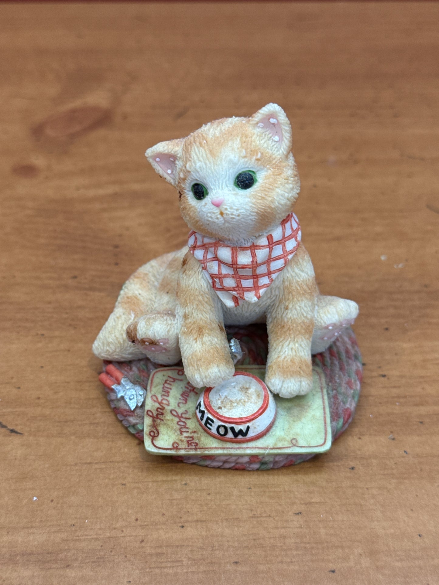Calico Kittens Figurine Enesco Meow When You're Hungry New in Box