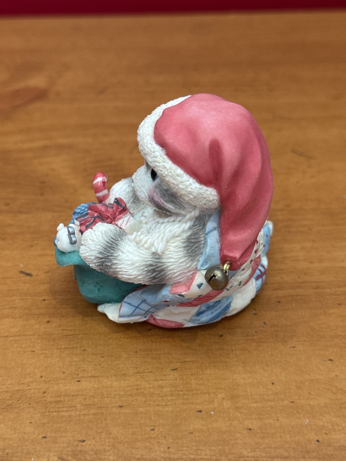 Calico Kittens Figurine Enesco 1998 Christmas Santa Paws New in Box