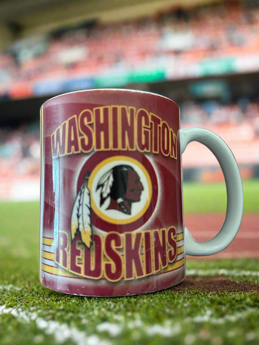 Rare Vintage Washington Redskins Coffee Mug Cup 3.75" Tall