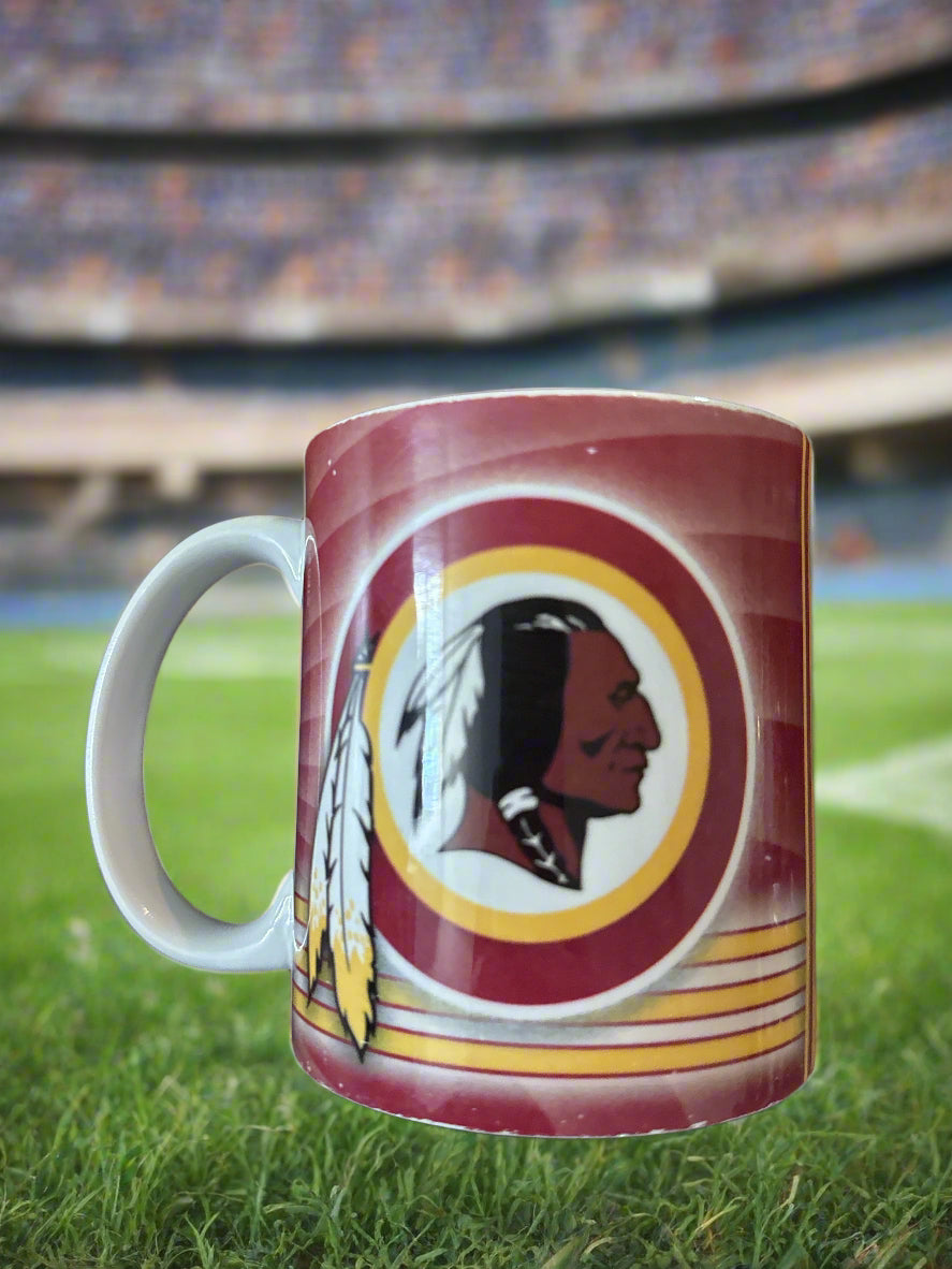 Rare Vintage Washington Redskins Coffee Mug Cup 3.75" Tall