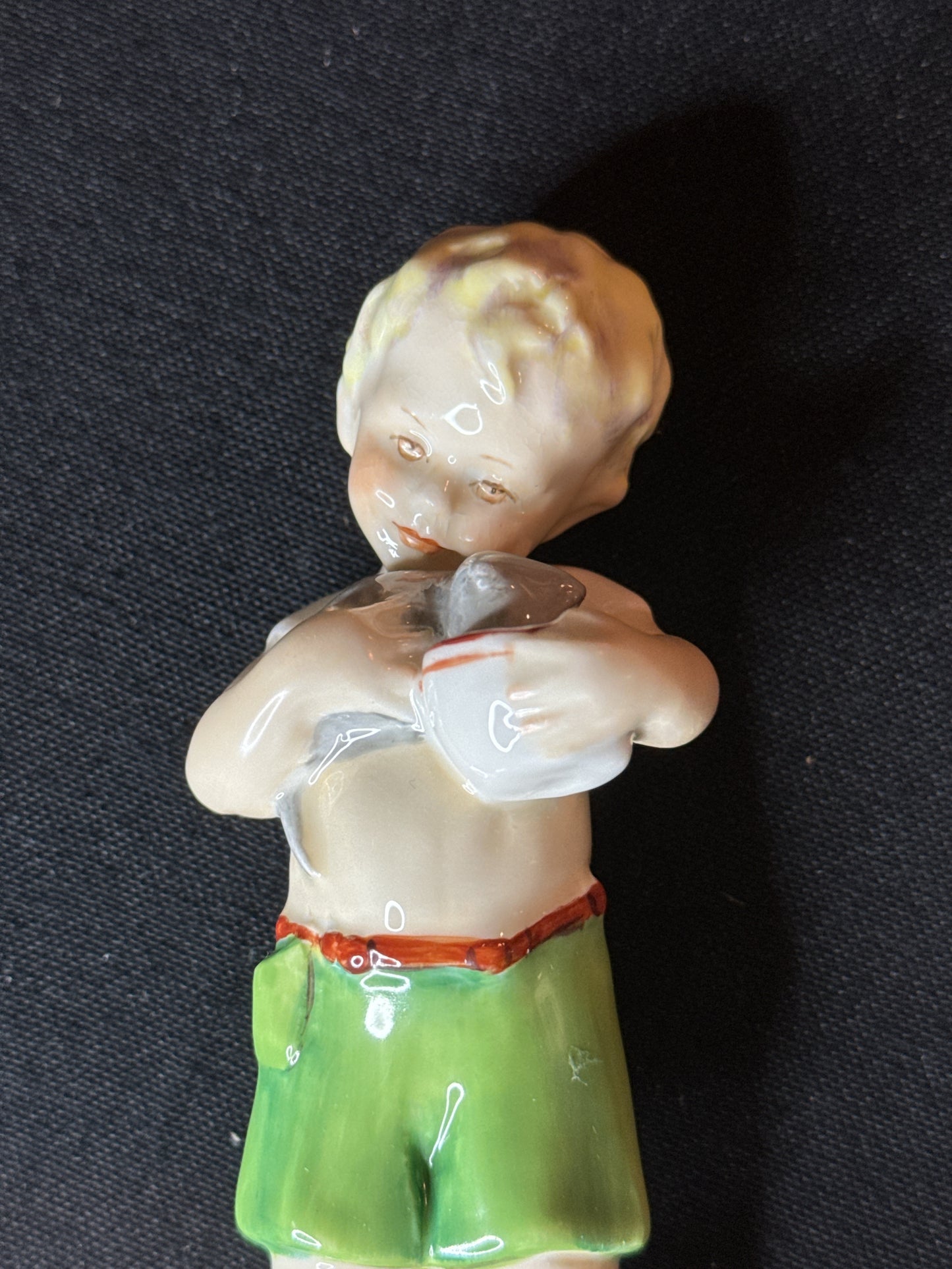 Royal Worcester Friday Boy Days of the Week Porcelain Figurine 7" Tall