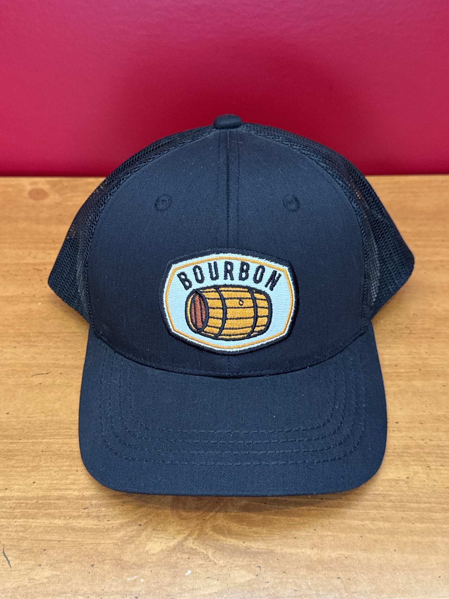 C.C. Bourbon Ball Cap Unisex Embroidery Patch Mesh Trucker Baseball Cap New