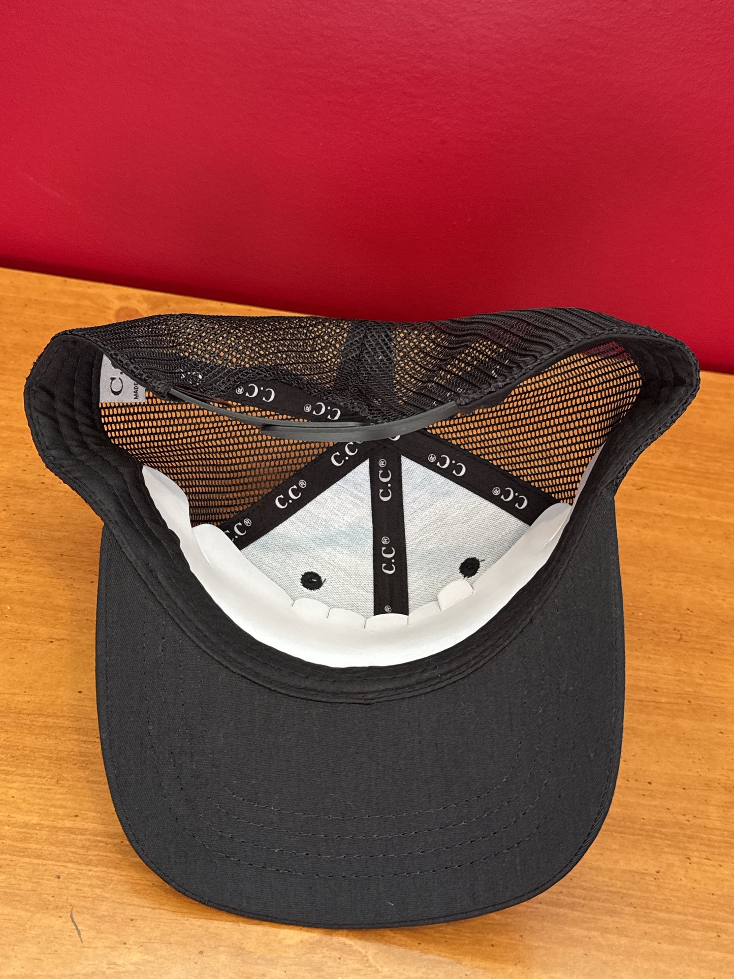 C.C. Bourbon Ball Cap Unisex Embroidery Patch Mesh Trucker Baseball Cap New
