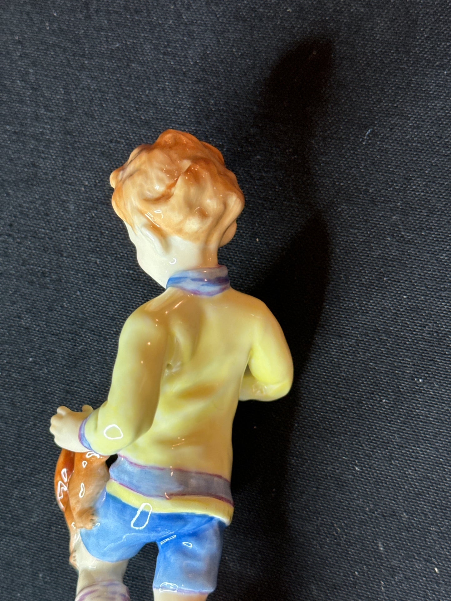 Royal Worcester Months of the Year October Boy Porcelain 7.75" Tall Excellent condition.