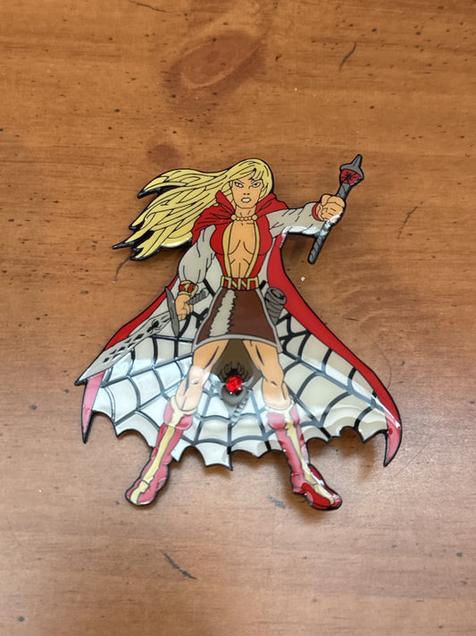 Enamel Pin Warrior Red Cape Web Cape Large