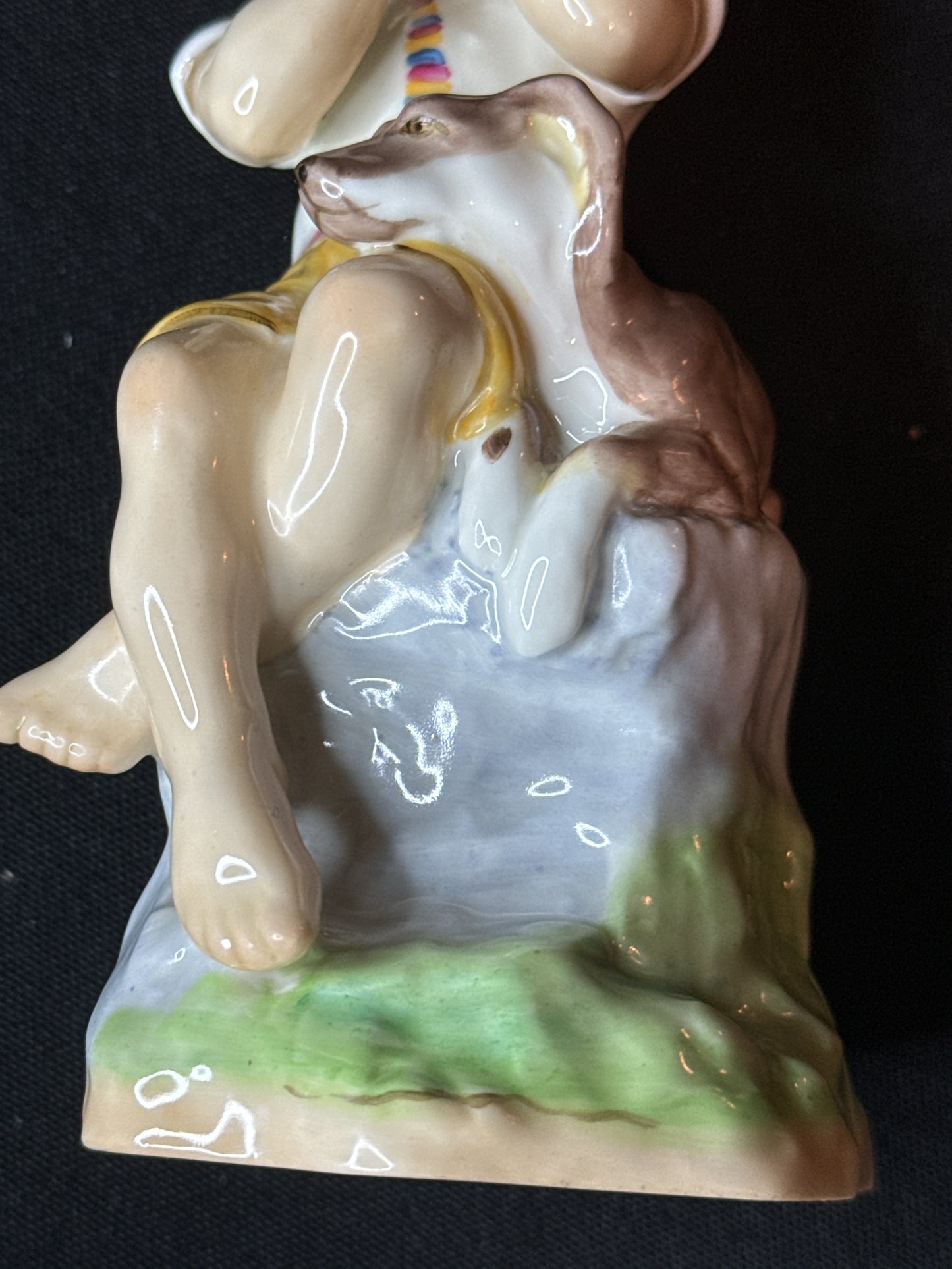 Royal Worcester Months of the Year June Boy with Dog 7" Tall Excellent condition.