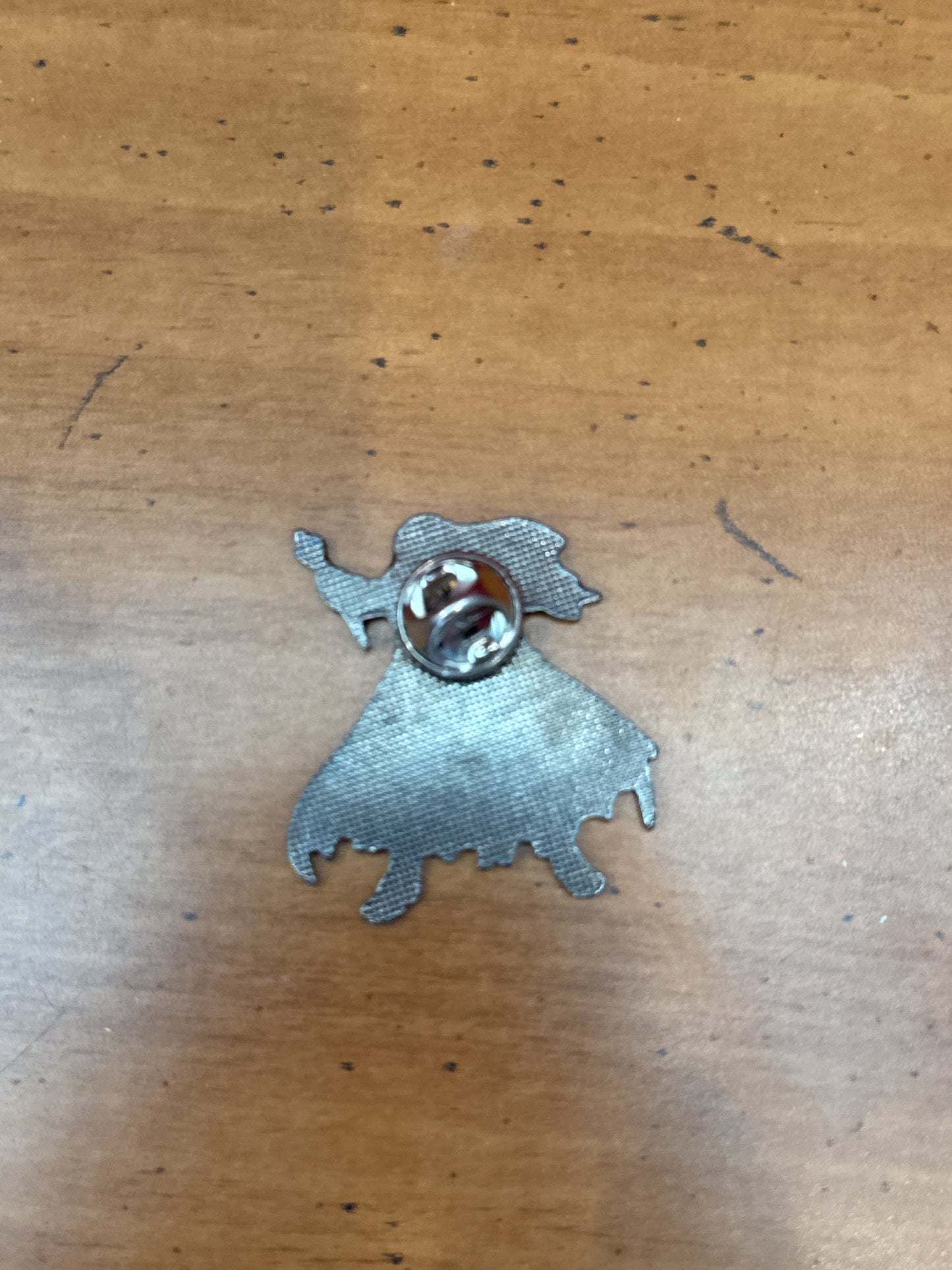Enamel Pin Warrior Red Cape Black Web Cape Small