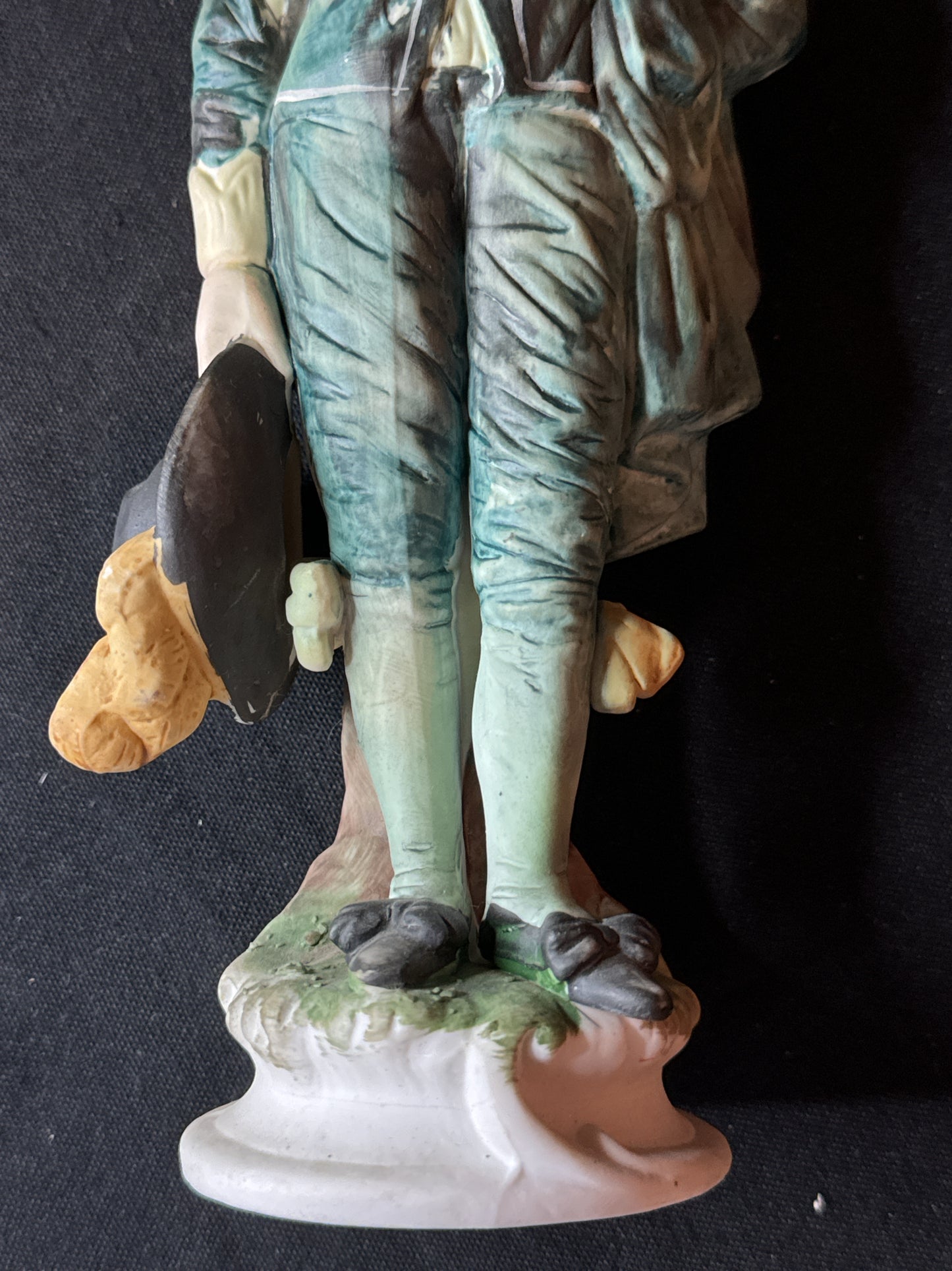 Norleans Little Blue Boy and Pinky Figurines Japan 10" Tall Excellent Condition.