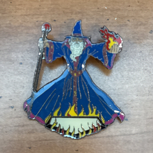 Wizard Metal Enamel Pin Blue Small