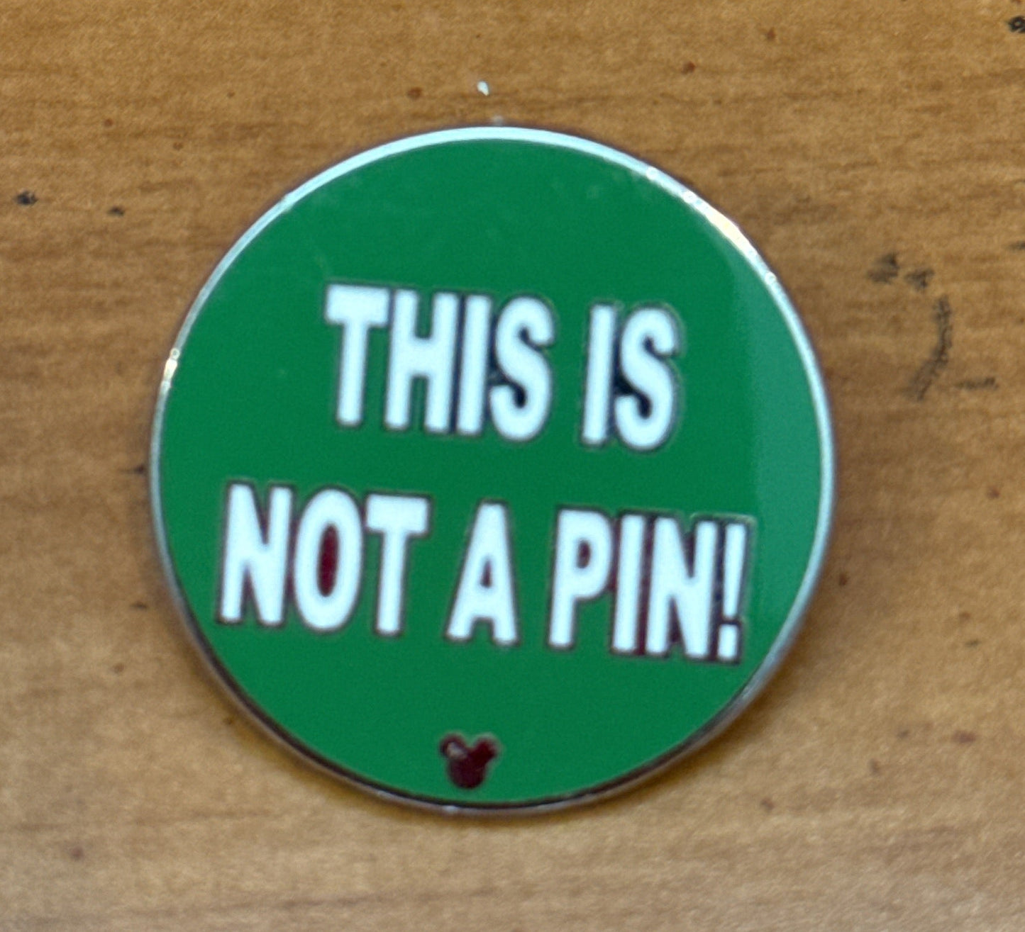 Disney Pin 2010 Hidden Mickey Series - Pin Trading Phrases This is not a Pin Small