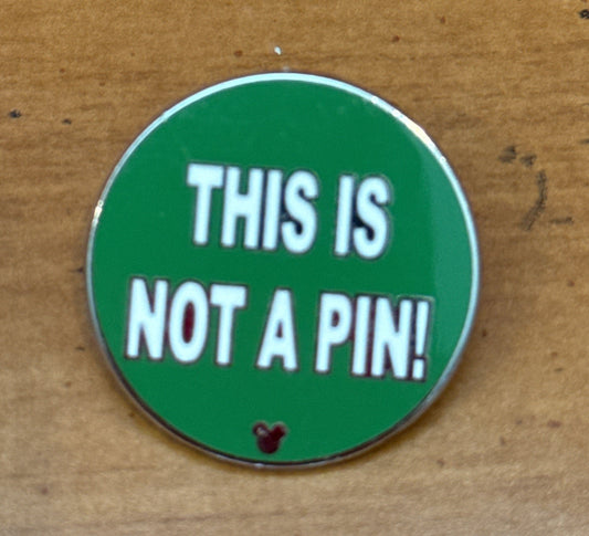 Disney Pin 2010 Hidden Mickey Series - Pin Trading Phrases This is not a Pin Small