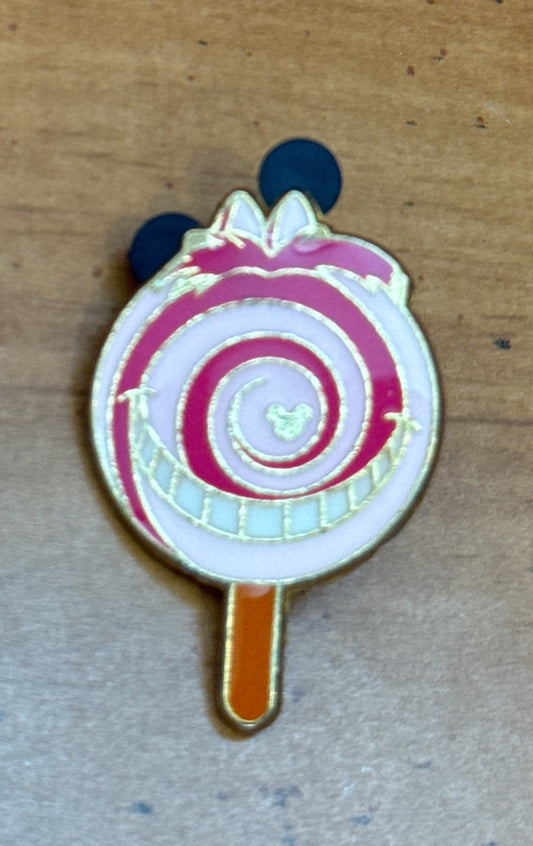 Disney Cheshire Cat Lollipop Alice in Wonderland Meal Enamel Pin 2018 Small