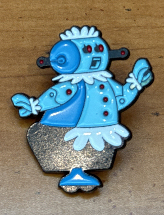 The Jetsons Rosey The Robot Silver & Enamel Metal Enamel Pin Small