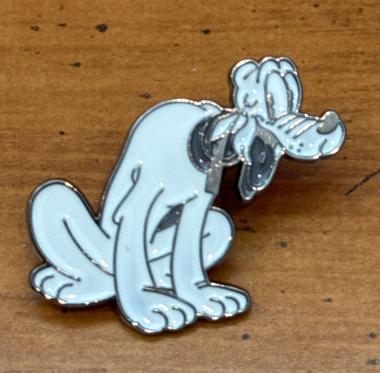 Disney Loungefly Metal Enamel Pin Black & White Vault Pluto Disney 100 Small