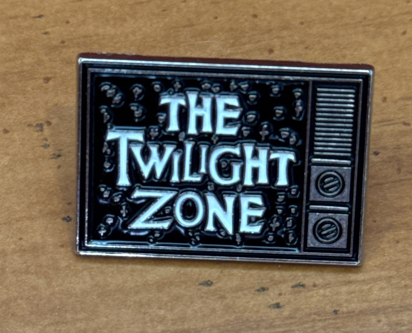 The Twilight Zone Silver Plated Enamel Pin Badge Excellent Condition Small