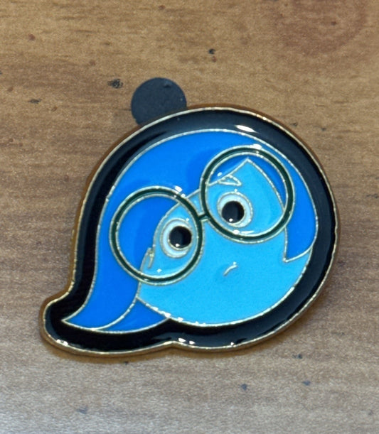 Disney Trading Metal Enamel Pin Sadness From Inside Out Small