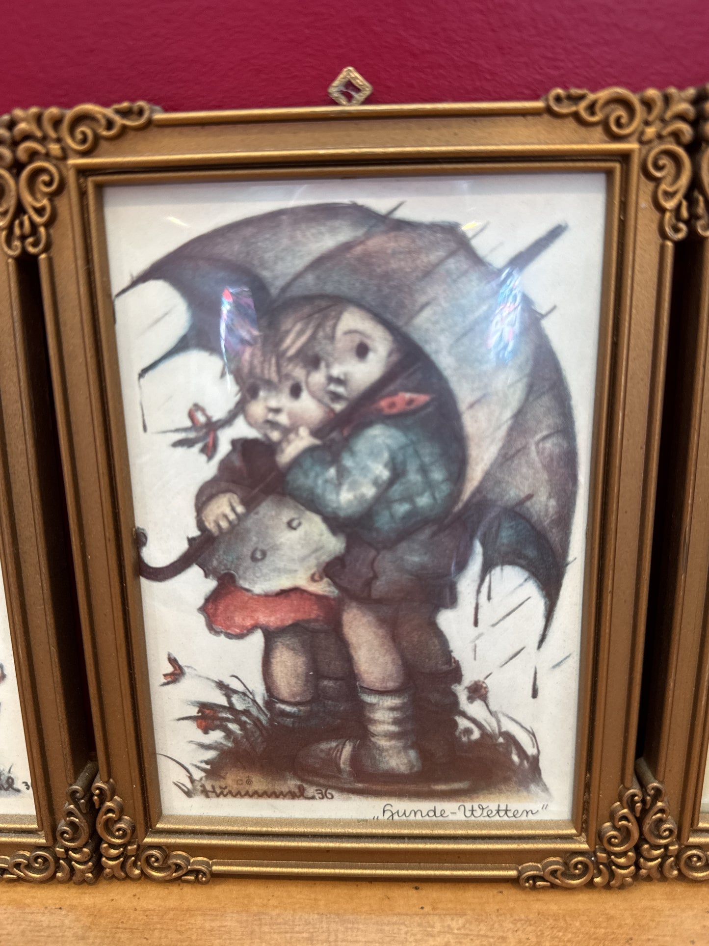Hummel Princess Art/ Wall Art Ges Gesch Lot of 4  Portraits Made in Western Germany
