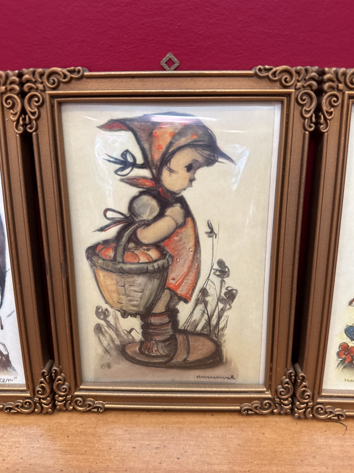 Hummel Princess Art/ Wall Art Ges Gesch Lot of 4  Portraits Made in Western Germany