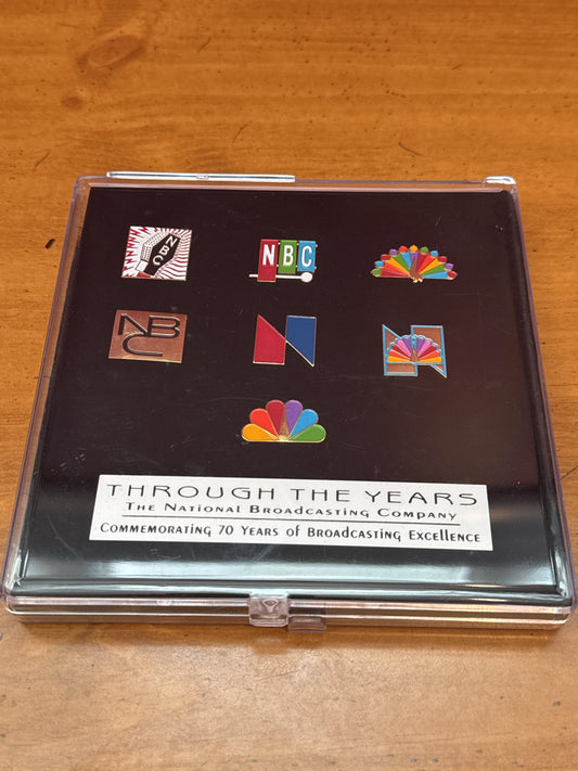 NBC Broadcast Pins 70 Years Commemorating Through out the Years Ultra Rare New in Box