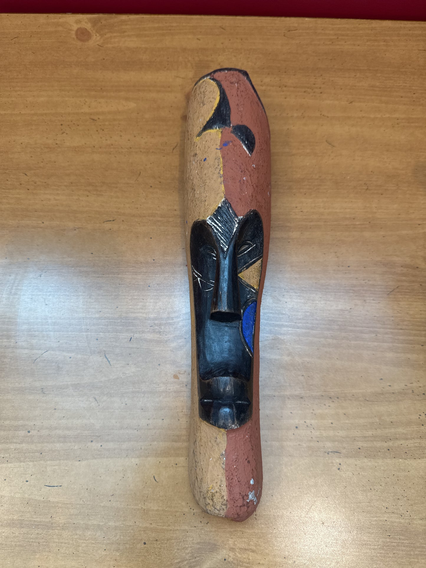 African Art Mask Wood Carved Tribal Mask Large