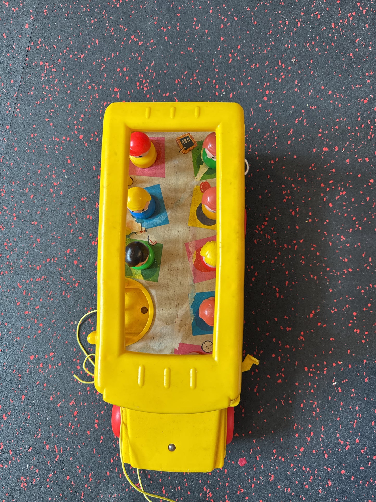 Vintage 1965 Fisher Price School Bus #192 - Made in USA With 7 Little People