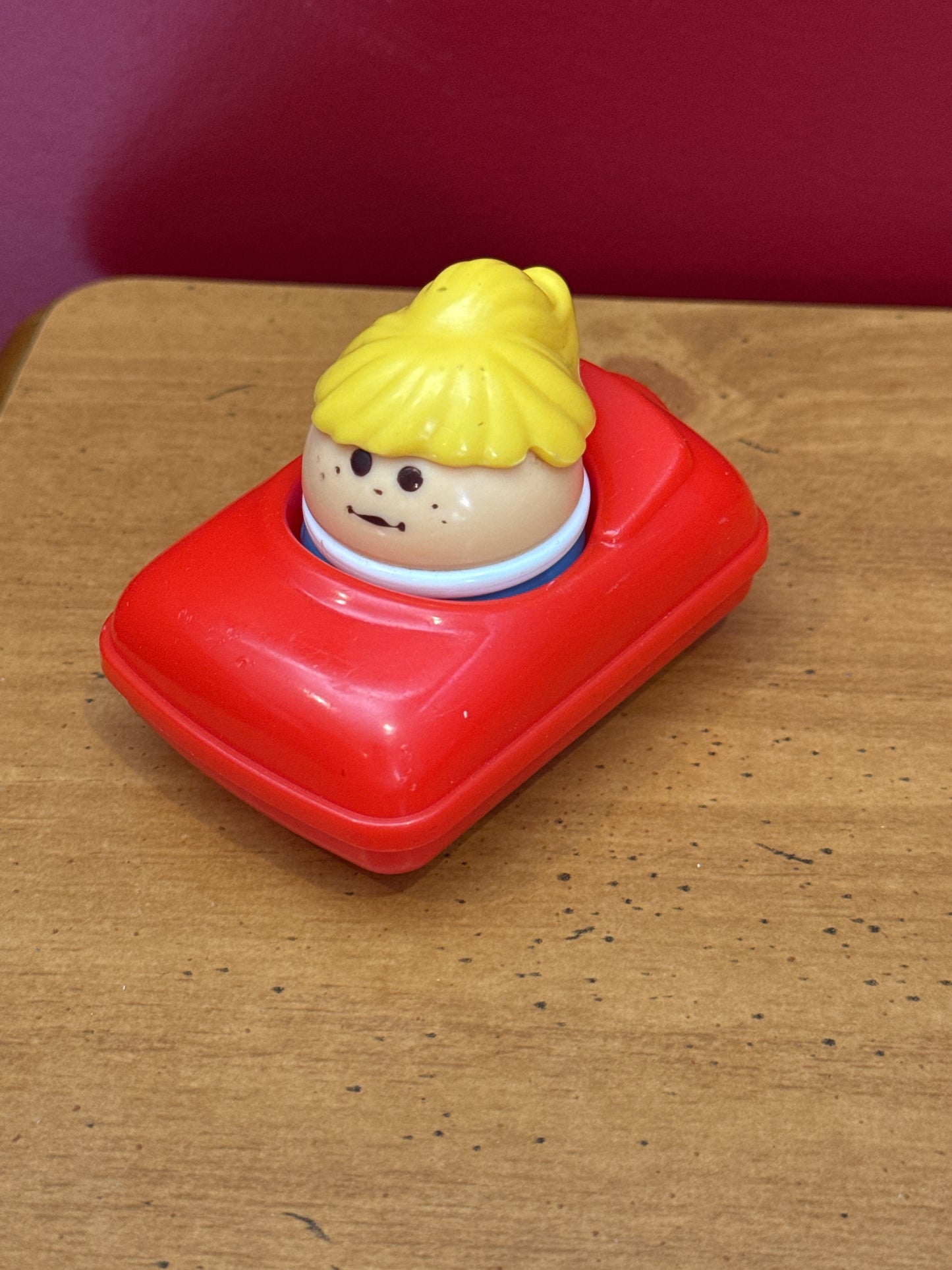 Little Tikes Toddle Tots - Red Car and Blonde Girl Figure