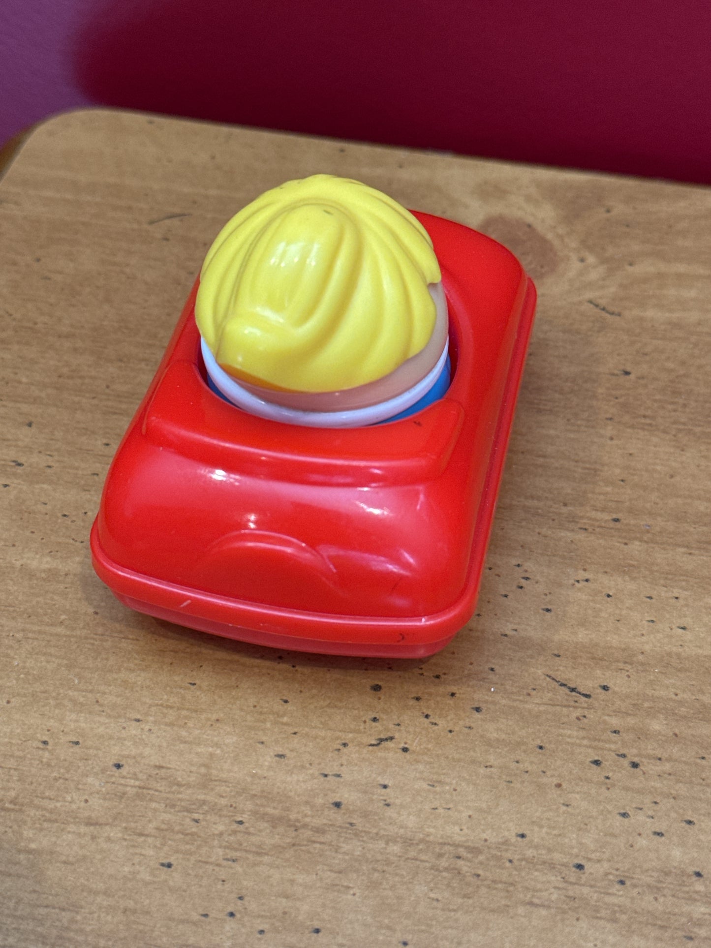 Little Tikes Toddle Tots - Red Car and Blonde Girl Figure