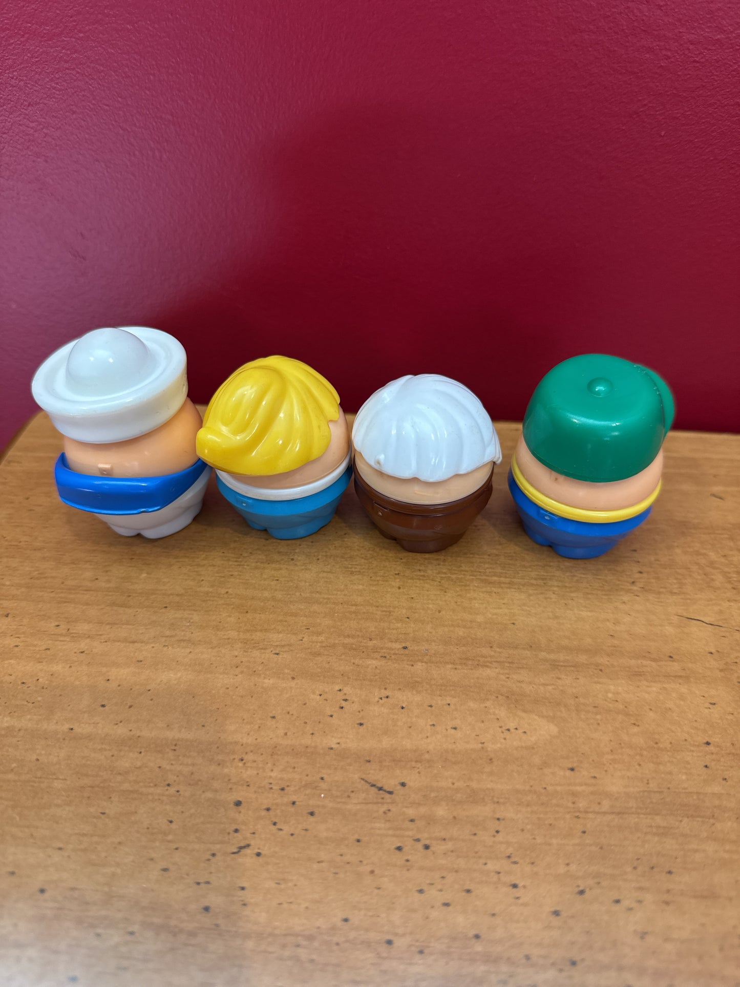 Toddle Tots Vintage Loose 2" Figure Lot Little Tikes Set of 4 With Sailor